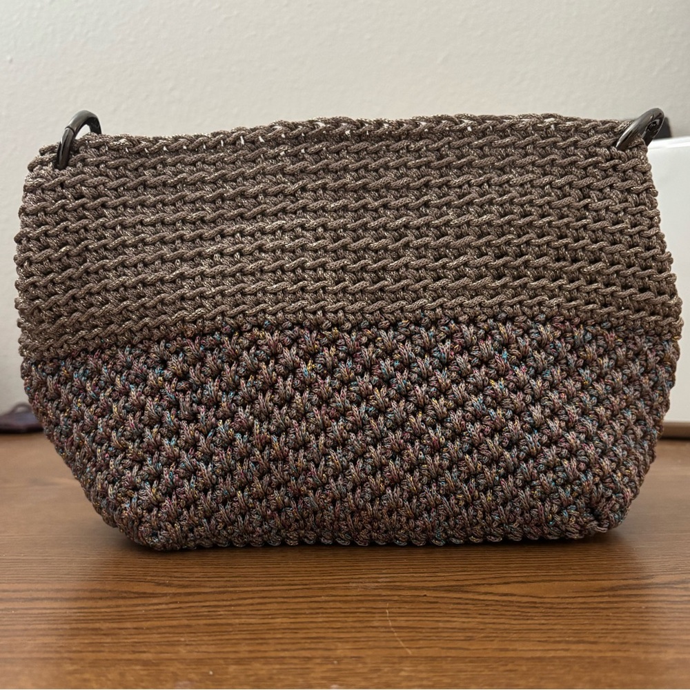 Elegant Brown Woven Women's Bag